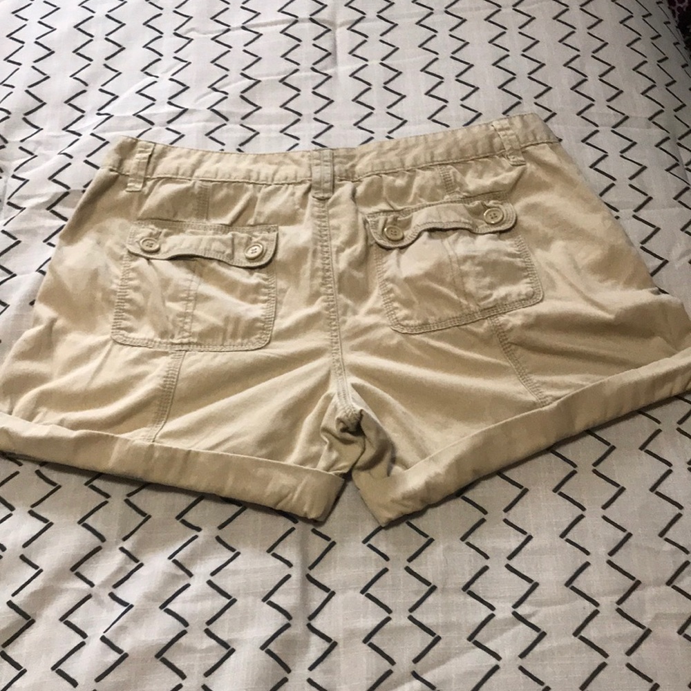 Calvin Klein tan cotton shorts